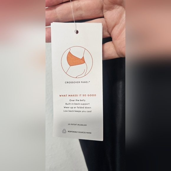 Ingrid+Isabel Maternity Womens Active Comfort High Gloss Leggings Black Size XS - Picture 5 of 10